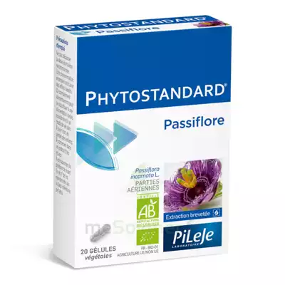 Pileje Phytostandard - Passiflore 20 Gélules Végétales à Veauche
